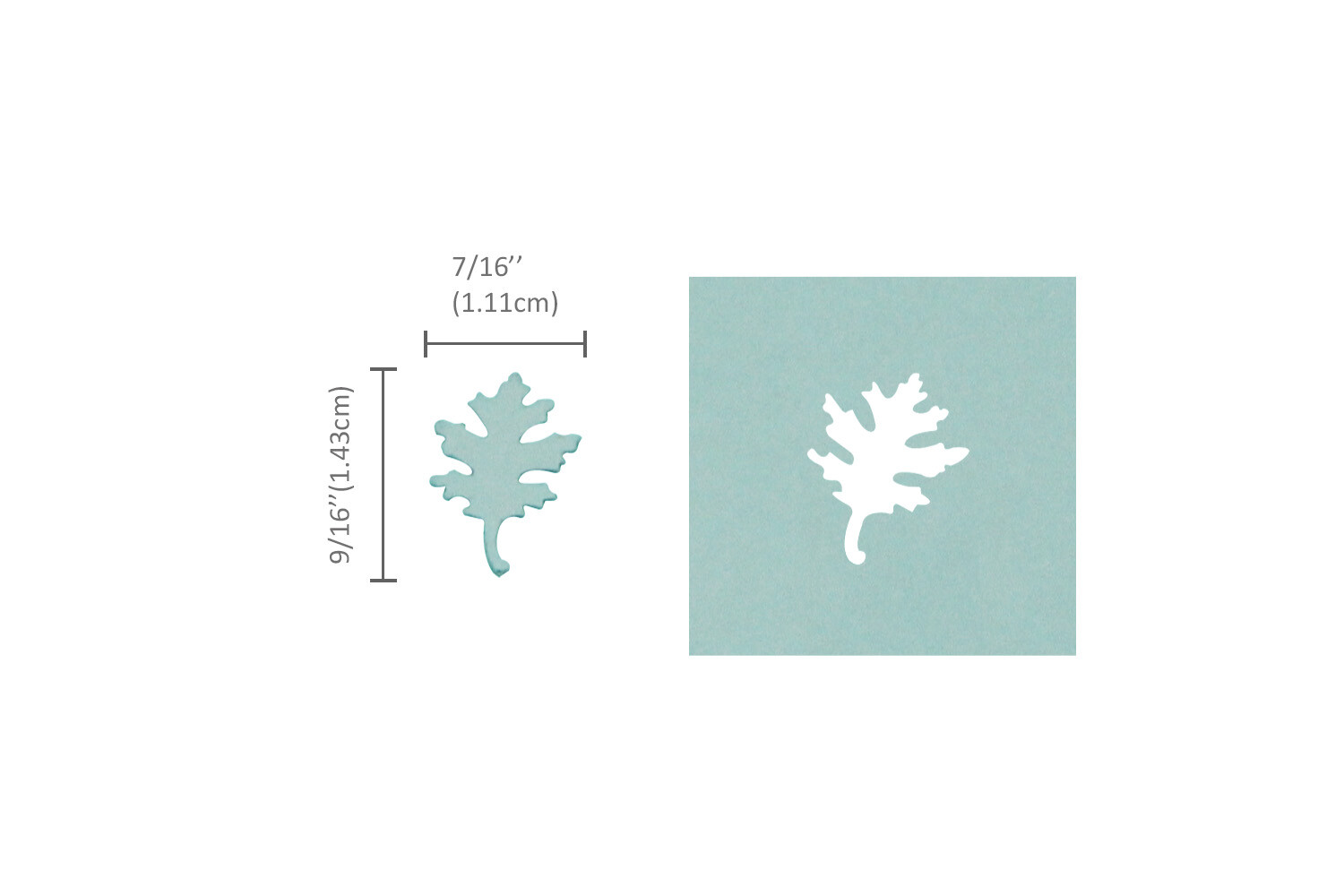 Bira Craft 5/8 inch Oak Leaf Shape Lever Action Craft Punch for Paper Crafting