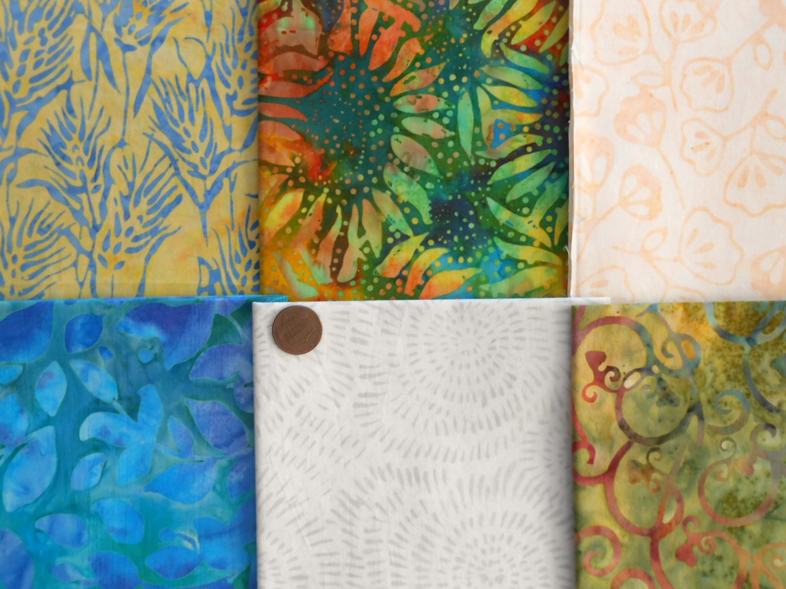 30 Fat / Long Quarters Artisan BALI BATIK Quilt Cotton Fabric Bundle Lot