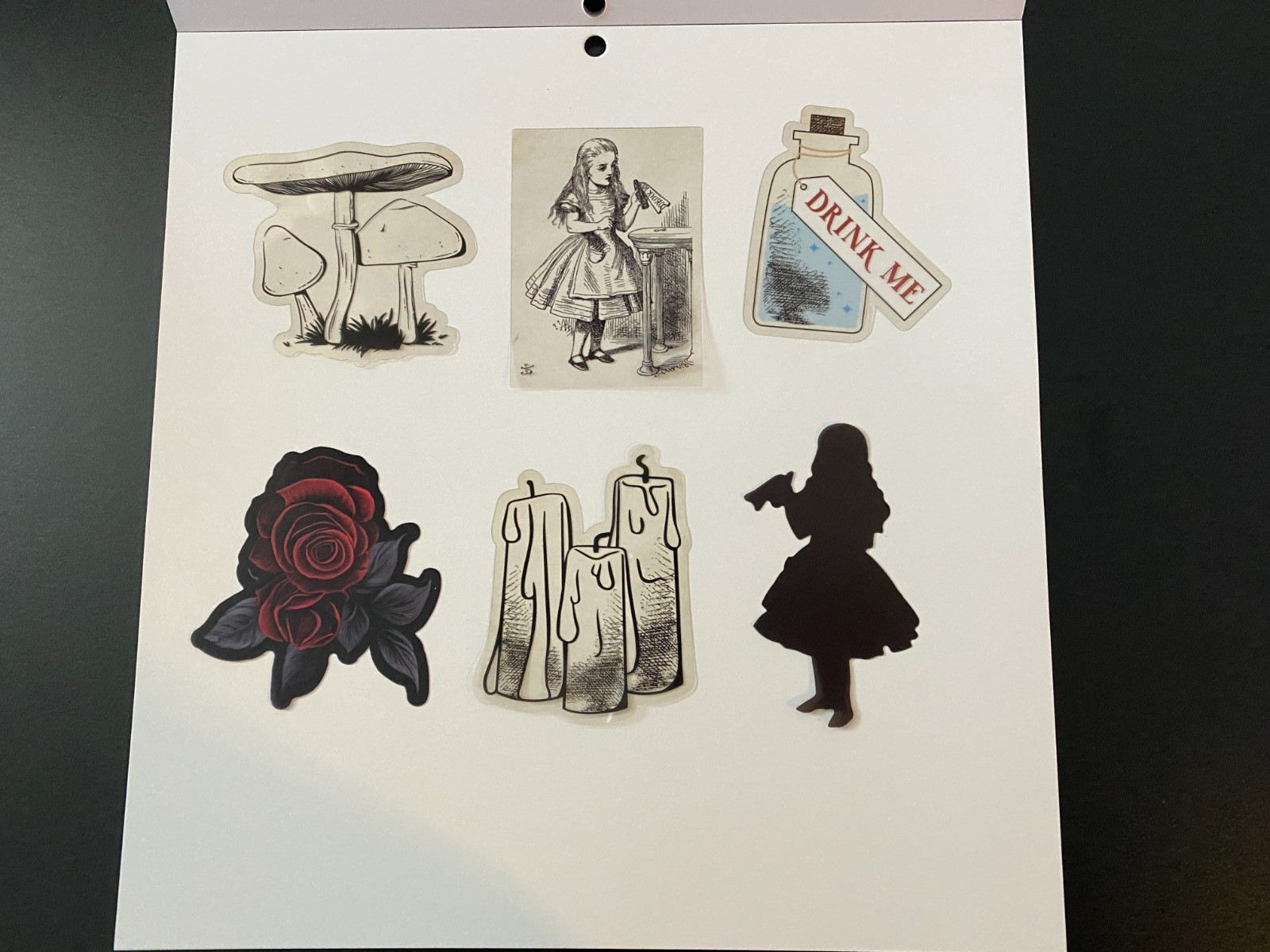 RECOLLECTIONS HALLOWEEN DIE CUT SHAPES EPHEMERA 24 PC ALICE’S ADVENTURES