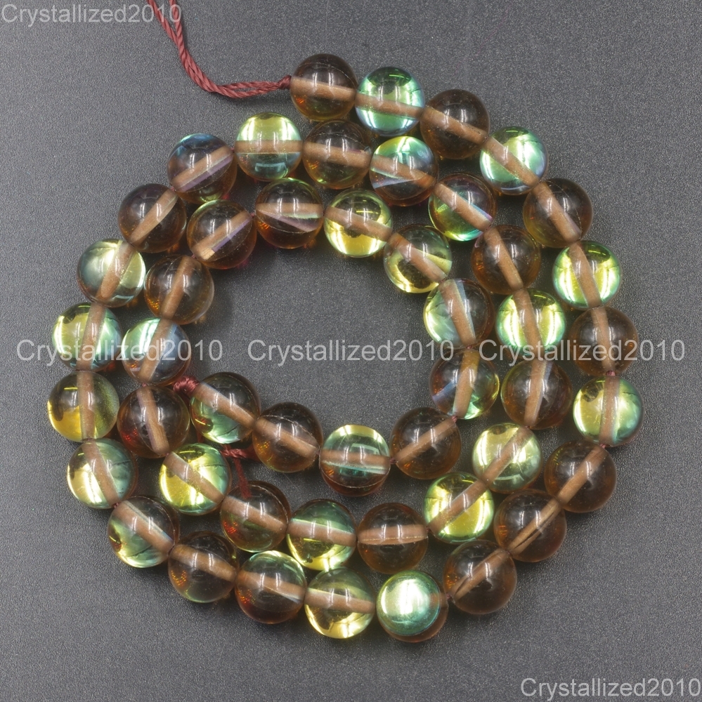 Top Crystal Glass Round Glitter Inside AB Coating Beads 6mm 8mm 10mm 12mm 15.5″