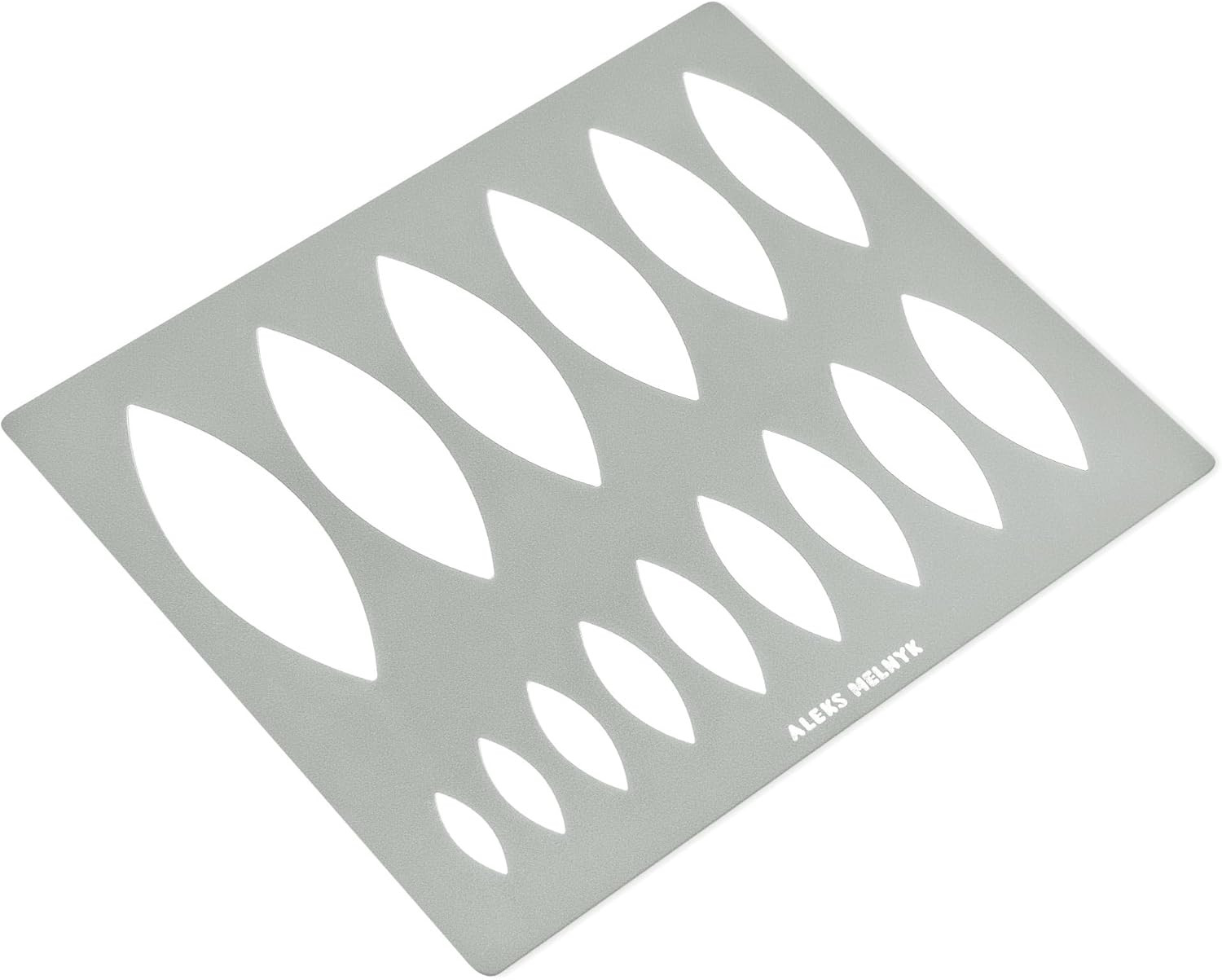 No.204 Metal Ellipse Template, Stencil, Pointed Oval, Master, Art Tool, Isometri