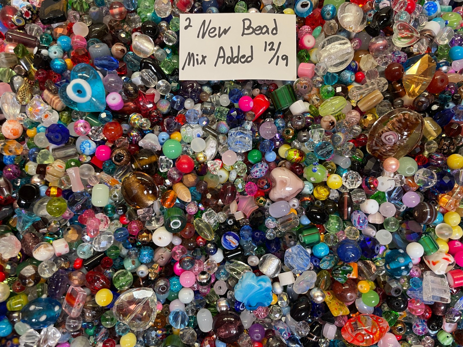 *~200~💕Piece Glass Loose Beads*7oz+ Bulk Mixed Lot #2 Craft Jewelry!!!😀**