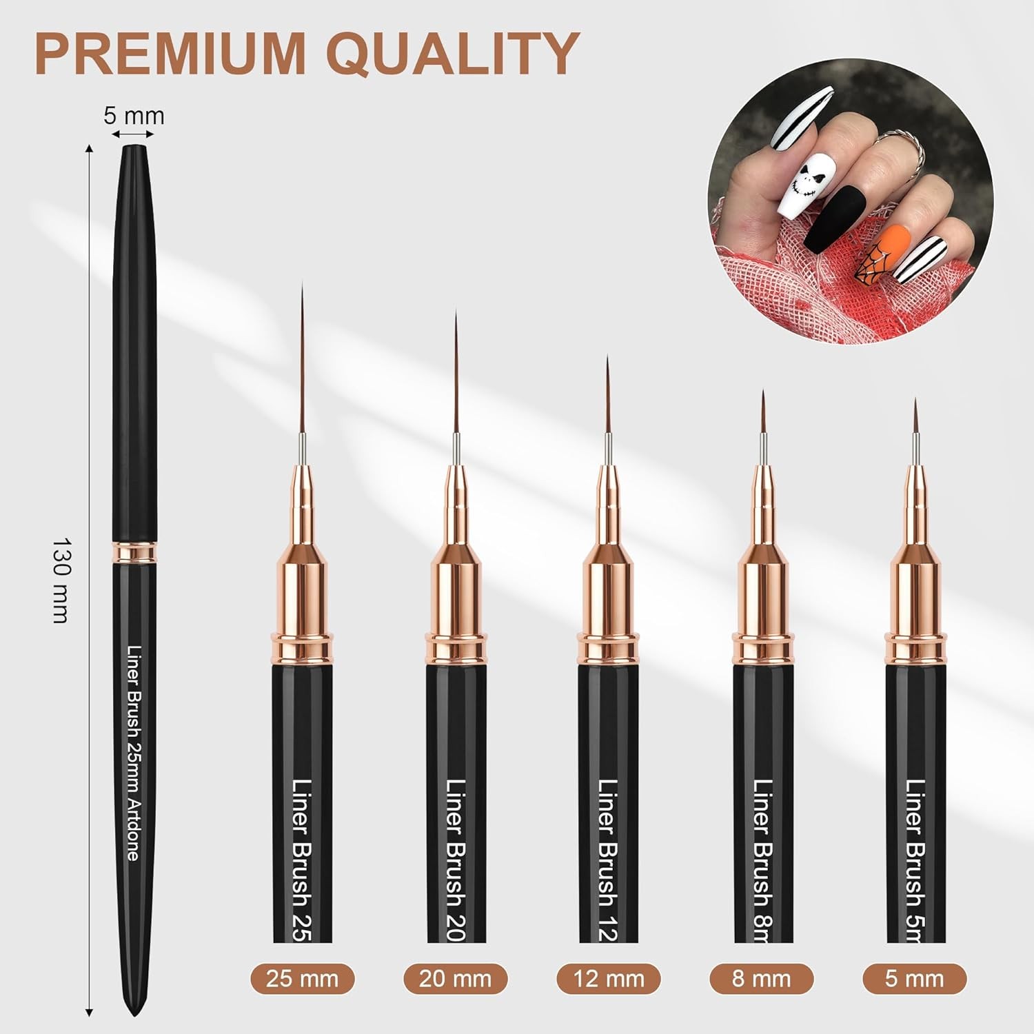 Precision Detail Paint Brush Set for Miniatures & Fine Art