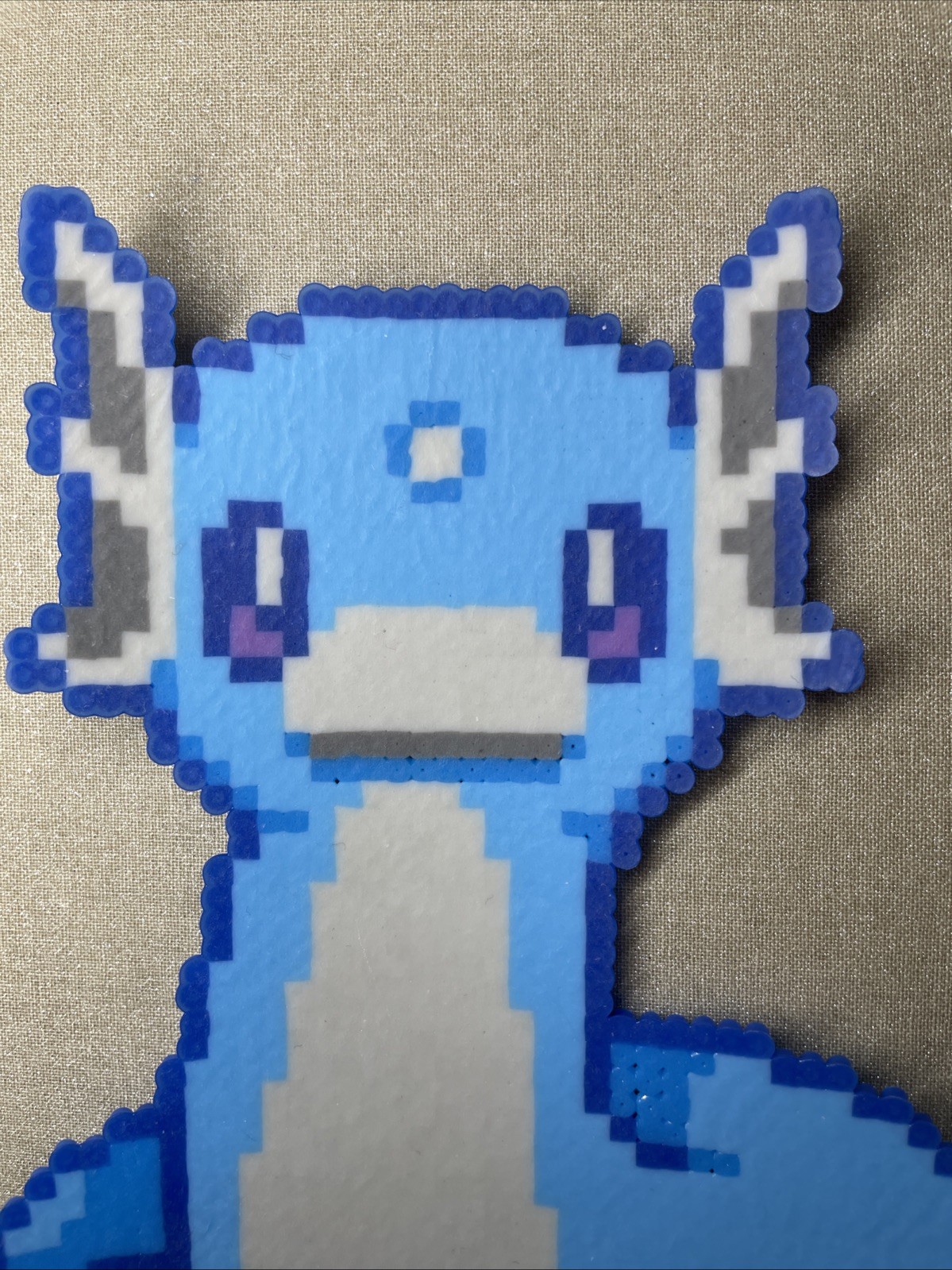 Dratini Pokemon Perler Beads Artwork Details in description
