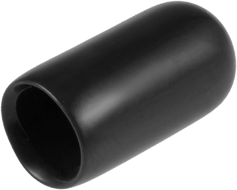 Universal 6mm Round Rubber End Caps – 20pcs Vinyl Tube and Thread Protectors