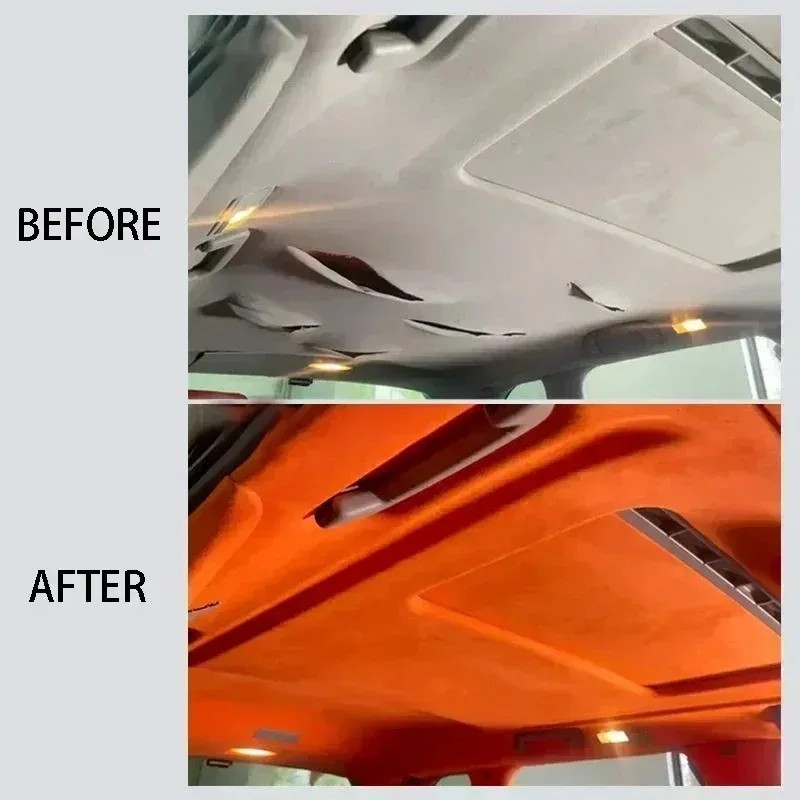 Self-Adhesive Suede Fabric for Car Upholstery Modification Door Panel Repair Pat