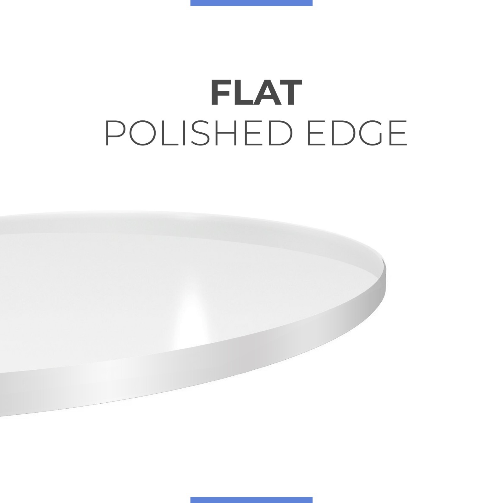 Round Acrylic Plexiglass Sheet Table Top 1/4″ Flat Clear Cake Disc Lucite Circle