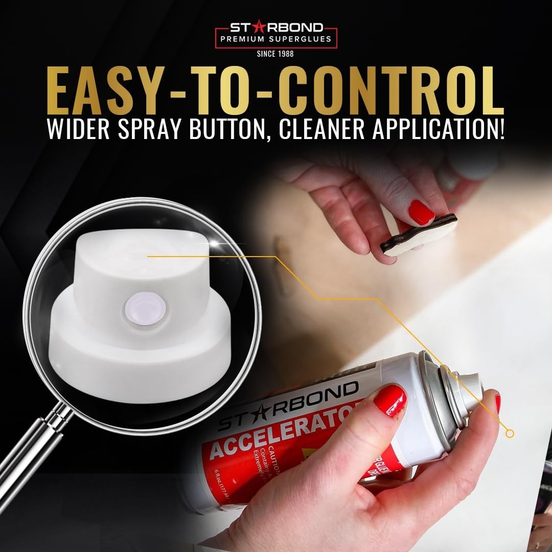 Complete Cyanoacrylate Super Glue Bundle with Accelerator for Precision Projects