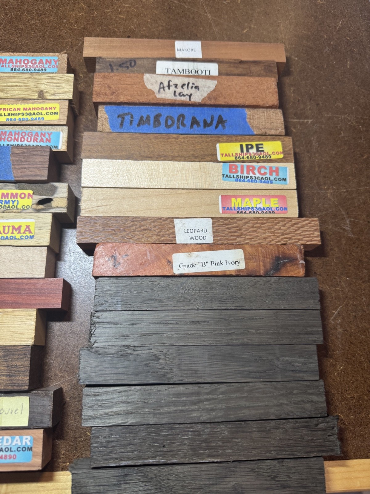 Lot of 72 Exotic & Hardwood Pen Blanks Bloodwood Cocobolo Zebrawood Padauk
