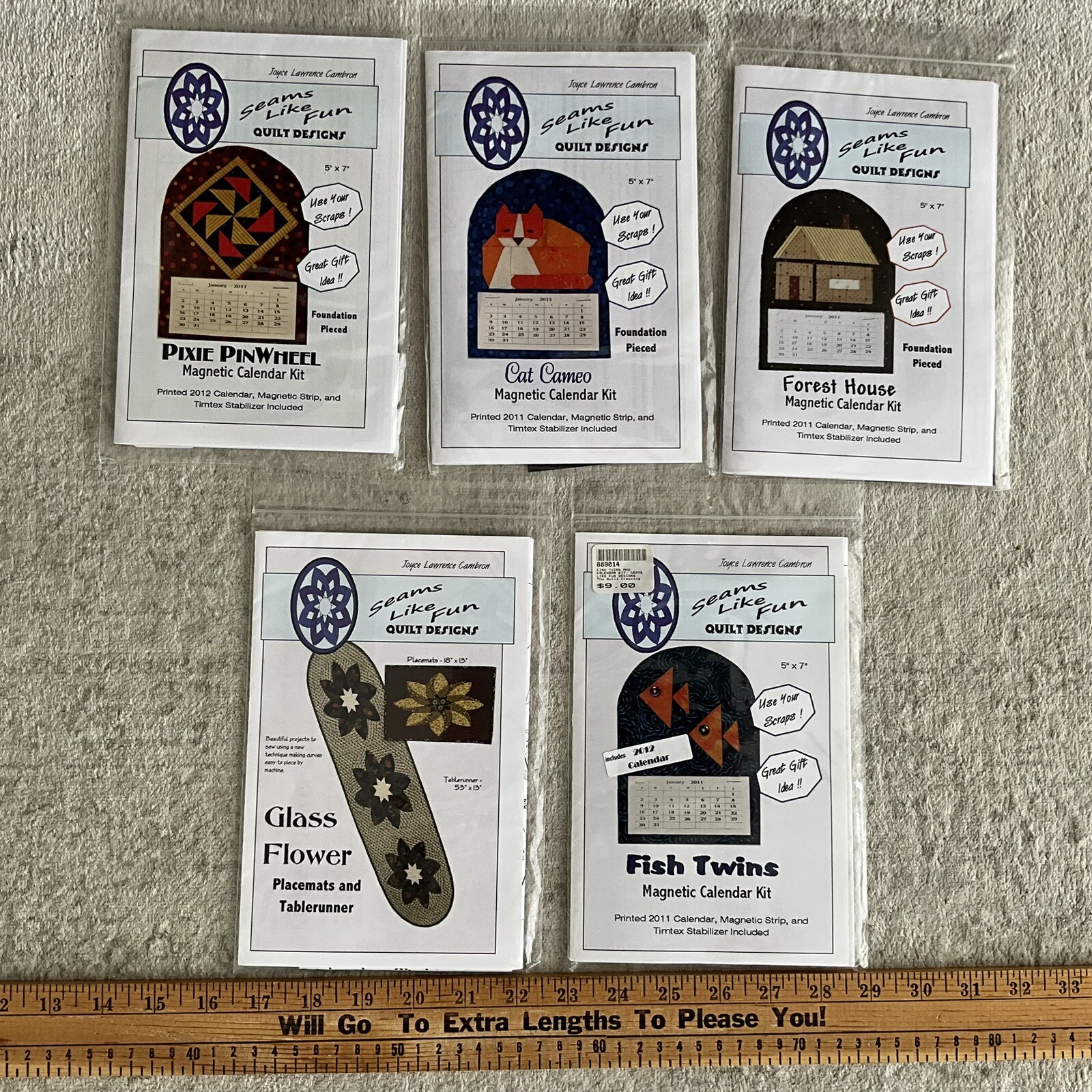 NEW OLD STOCK SEAMS LIKE FUN QUILT KITS NEW UNCUT