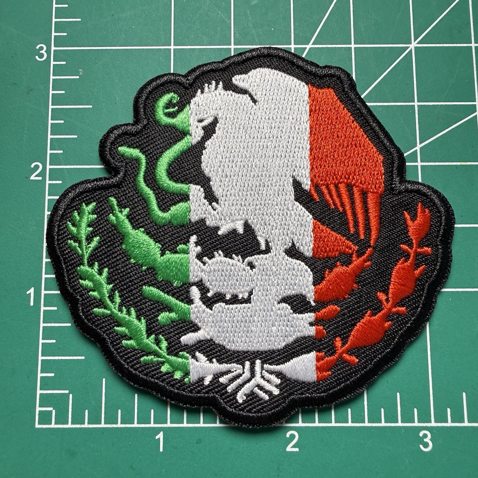 🔥 Mexico Mexican Flag Eagle Iron On Morale Patch Aztec Mayan LA Dodgers Texas
