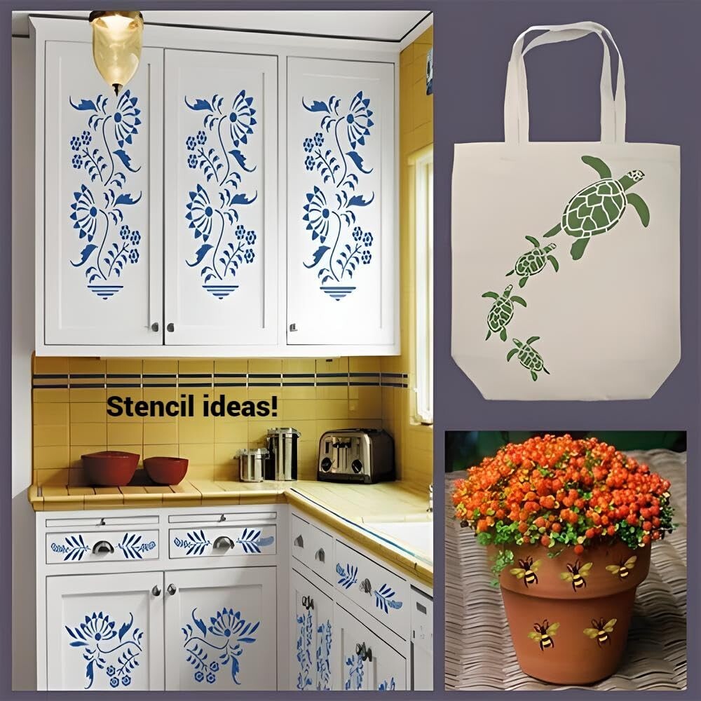 OAK LEAF AND ACORN 2 STENCIL – Trees Nuts Leaves Cones – The Artful Stencil