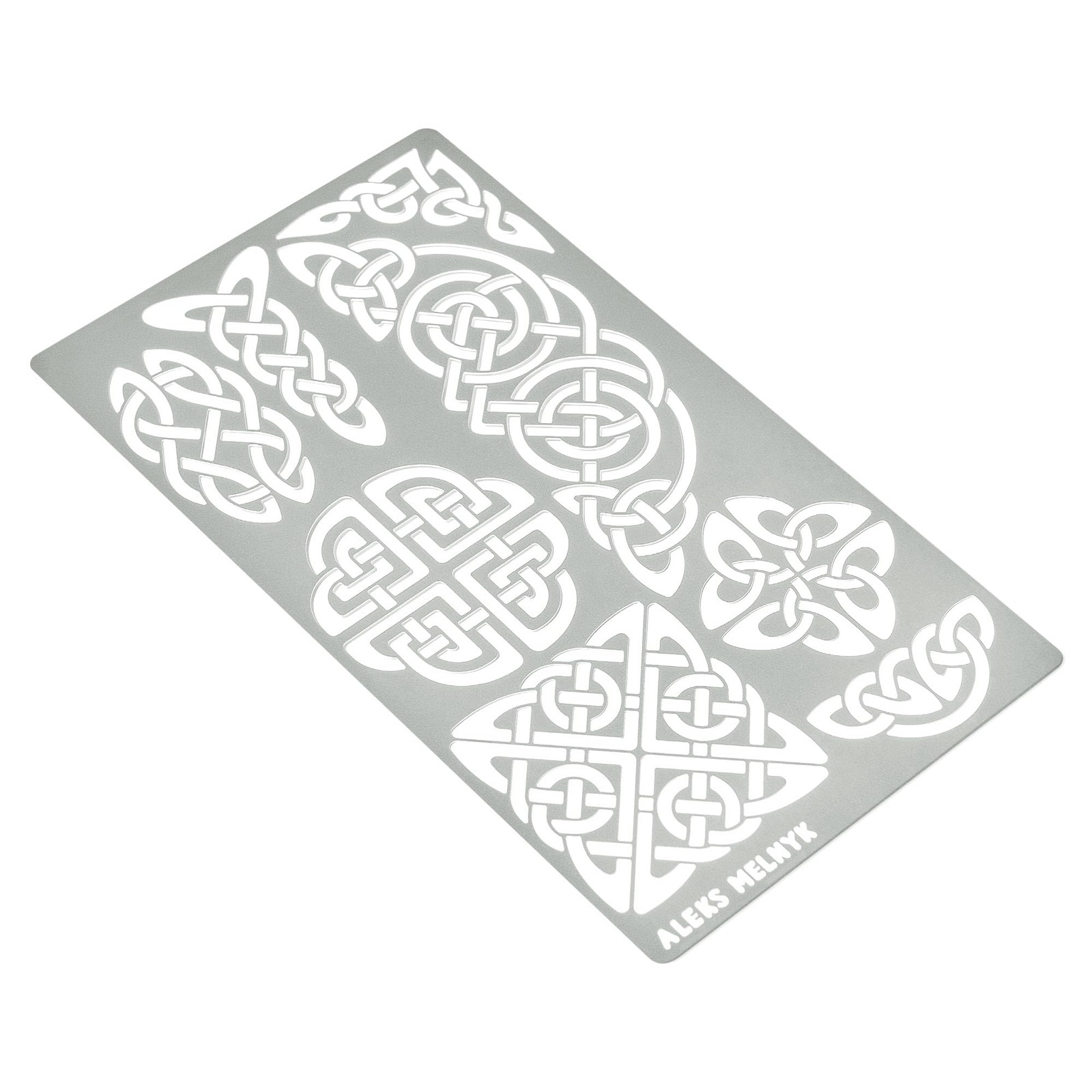 No.37 Metal Journal Stencils, Pyrography Celtic Patterns, Celtic Knot, Viking…