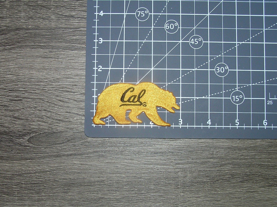 California CAL Golden Bears University Embroidered Iron On Patch 3″ x 1.5″