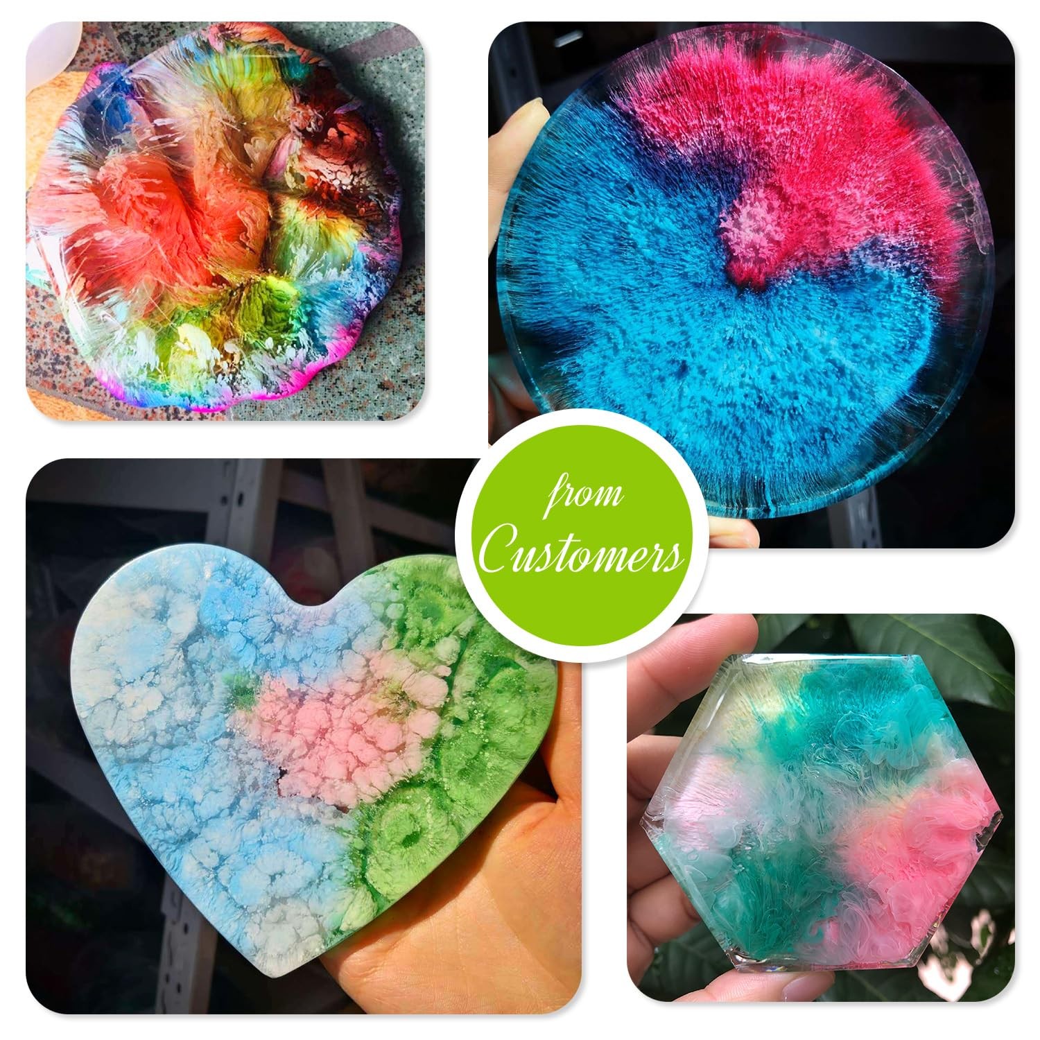 Alcohol Ink Set – 24 Vibrant Colors for Resin Art, Petri Dish Making, Epoxy P…
