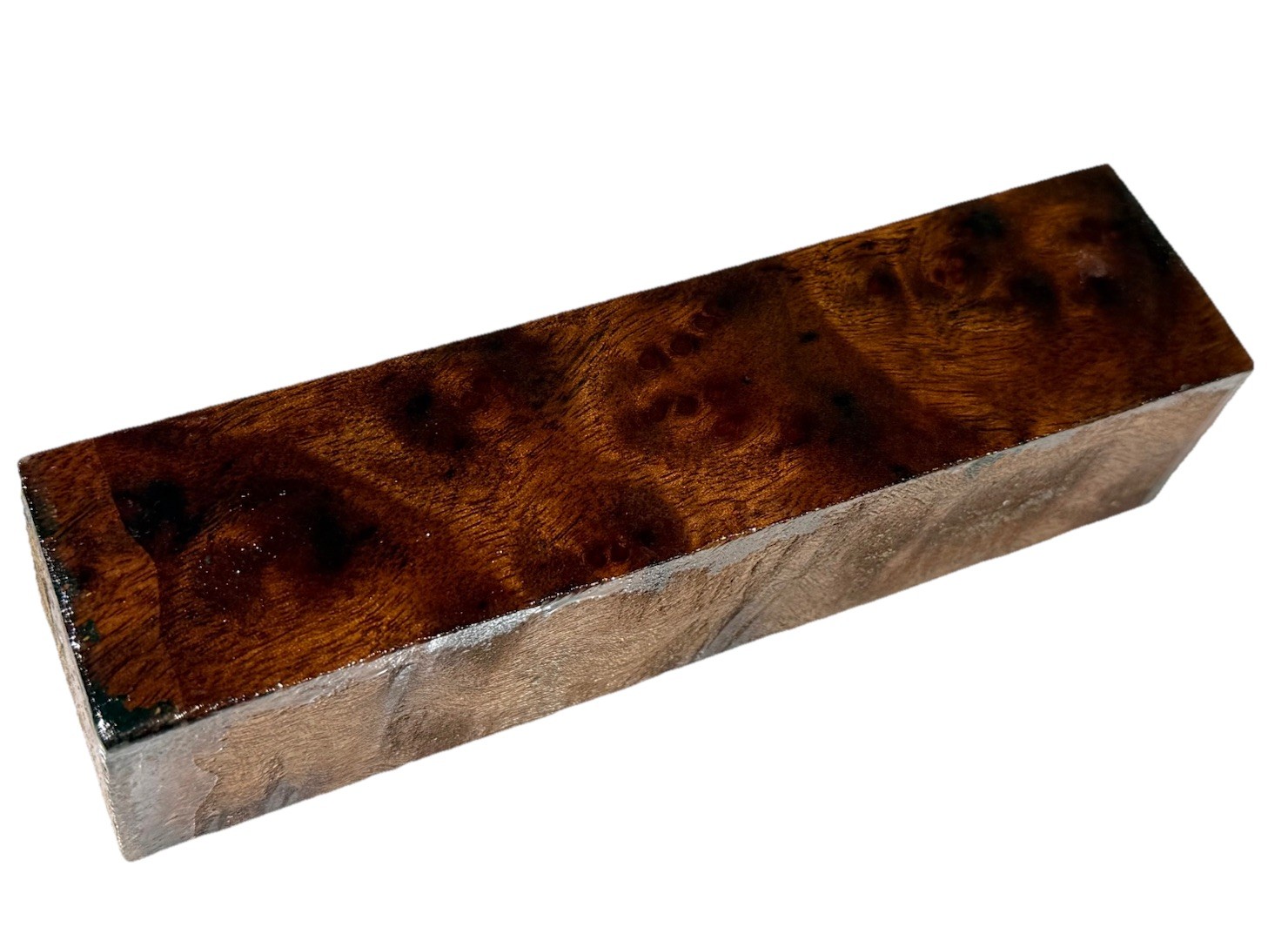 Camphor burl wood turning blank 1-9/16″ x 1-9/16” x 6-3/8″ (d36) dried
