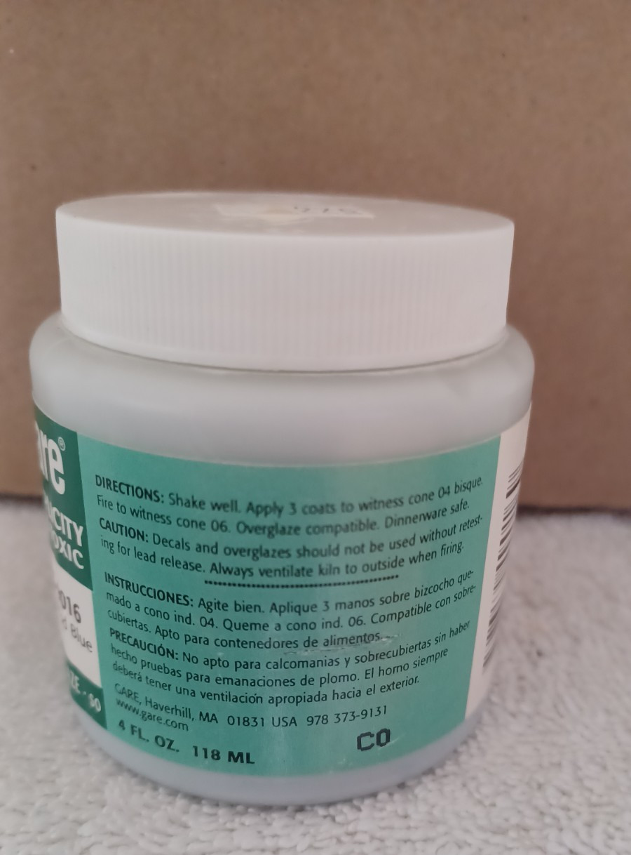 Gare Simplicity Discontinue Wegewood Blue NTG-9016 ceramic gloss glaze Paint 4oz