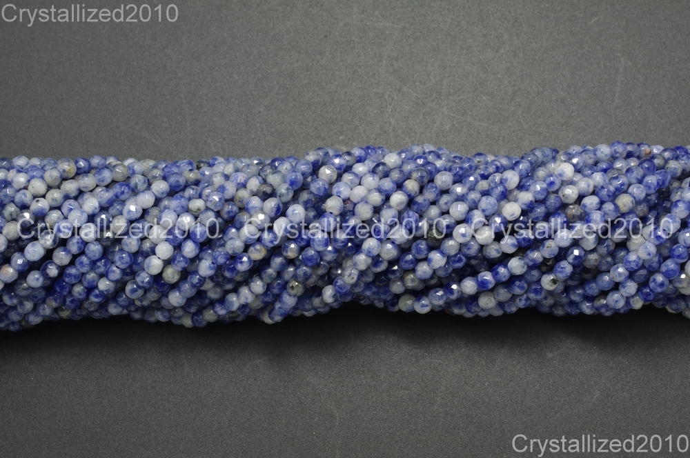 AAA Natural Gemstones Faceted Round Beads Crystal Quartz Amethyst 2mm 3mm 15.5”