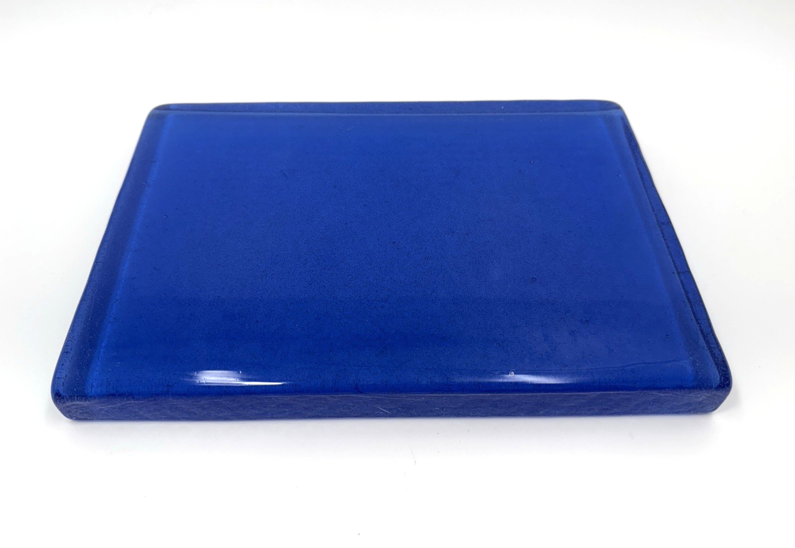 BLENKO Dalle De Verre Medium Blue 12×8 Hand-Cast Architectural Glass Slab Tile