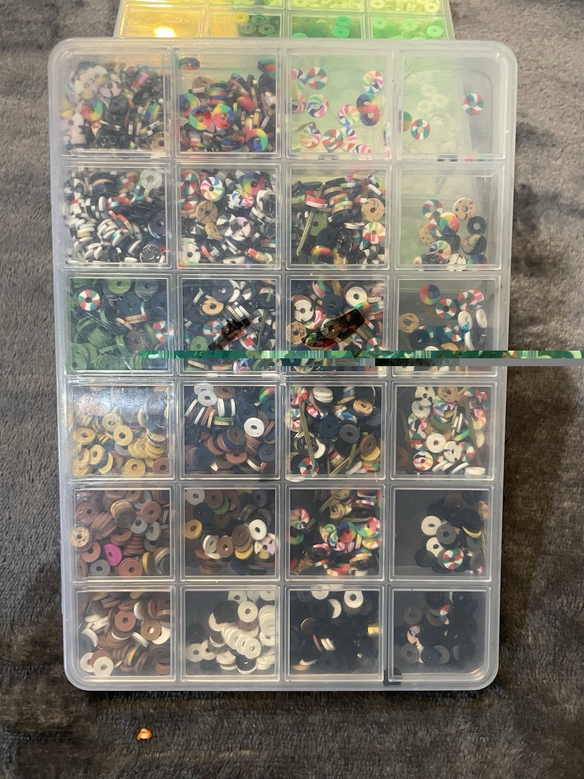 Multicolor Plastic Rondelle Spacer Beads Assorted Sets (opened) Other Beads
