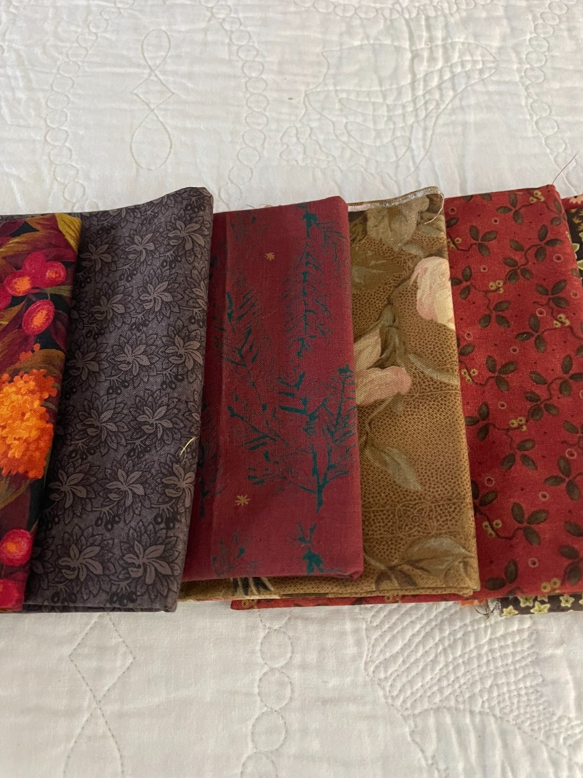 9 – Fabric Fat Quarters 18″ x 21″ ( Brown’s )