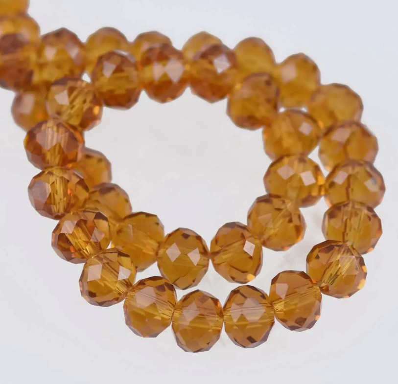 4mm 6mm 8mm 10mm 12mm Rondelle crystal Loose spacer beads Jewelry Making Crafts