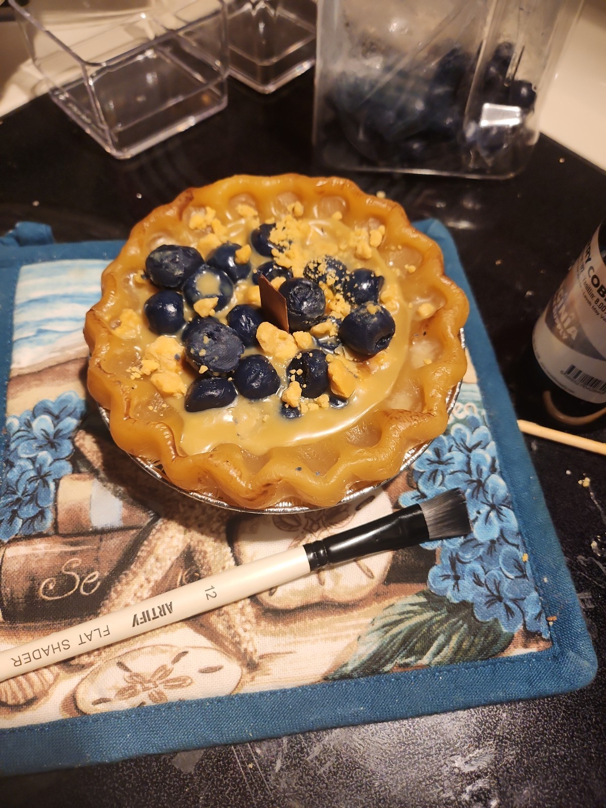 Blueberry Pie Candle Homemade By Wax Artist