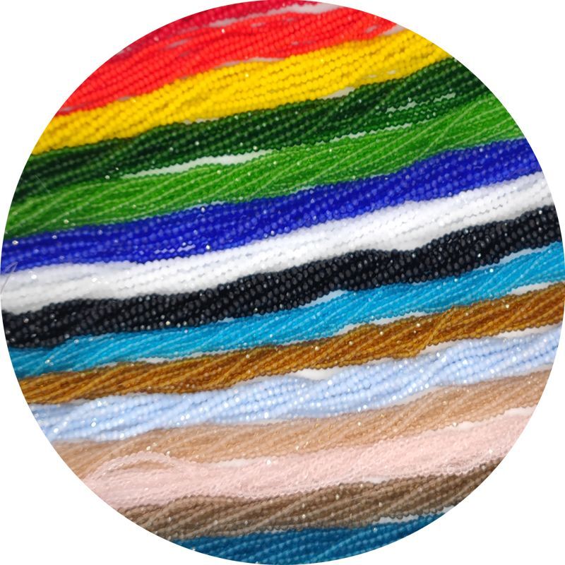 Crystal Loose Spacer Bead Bulk Gasket Glass Beads Jewelry Accessories Making 1mm