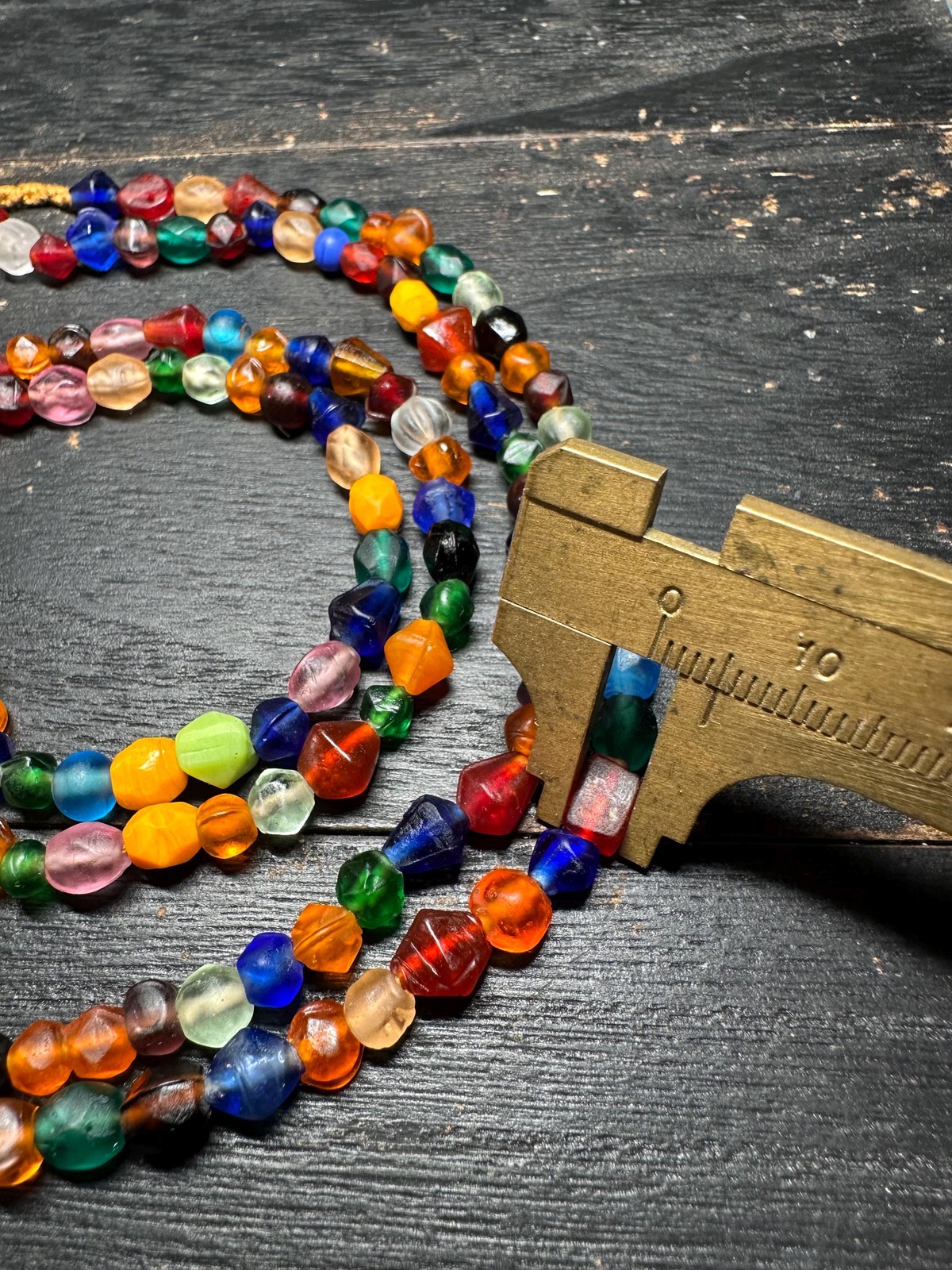 Vintage style Mix Assorted Shapes and multicolor glass beads from Nepal