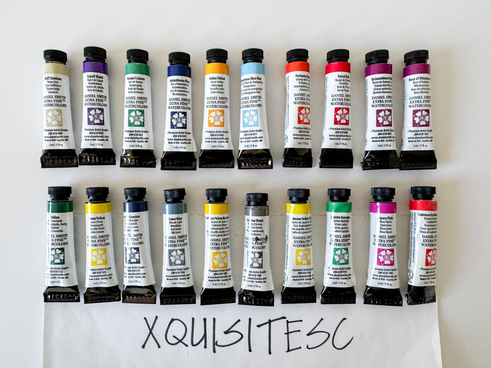 20 NEW Daniel Smith Extra Fine Watercolors Paint 5ml / 0.17 fl oz Tubes