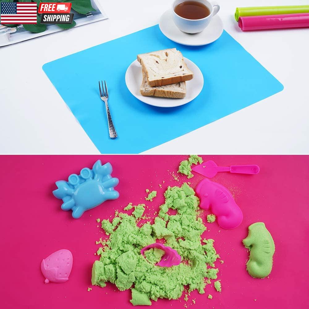 3 Pack Silicone Mat Large Silicone Sheets for Crafts, Liquid, Resin Jewelry Cast
