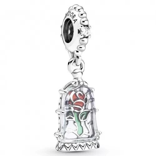 Authentic Pandora Beauty And The Beast Enchanted Rose Charm 790024C01