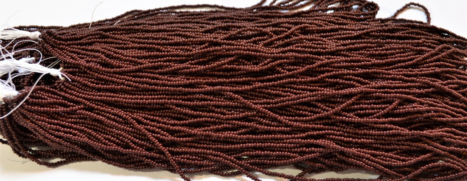 Opaque Dark Chocolate Brown Czech PRECIOSA® glass 11/0 seed beads, 1 Hank