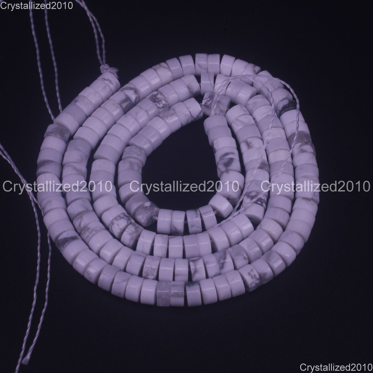 Natural Gemstones Heishi Cylinder Disc Spacer Beads Jewelry Making 2x4mm 15.5″