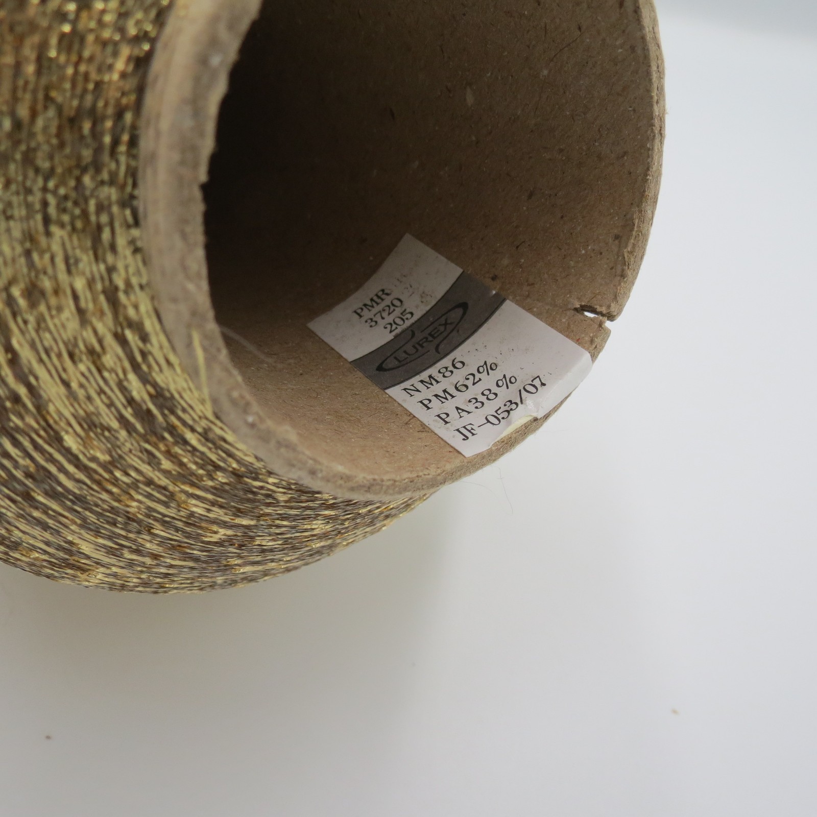 Lurex Branded Satin Gold Metallic Yarn / Thread PMR-3720 1/69″ 557grs Cone