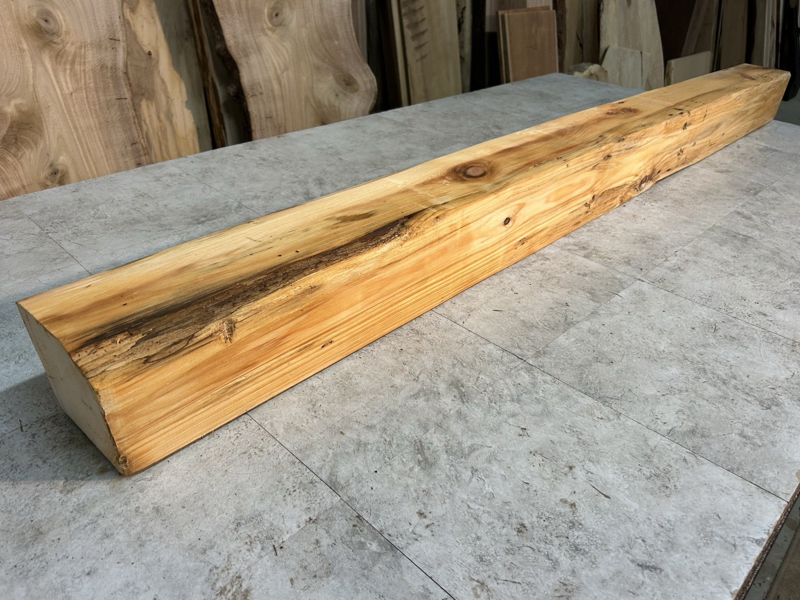 Pine Mantel Beam/Fireplace Mantle Beam/Rustic Modern Wood/Knotty Pine Beam