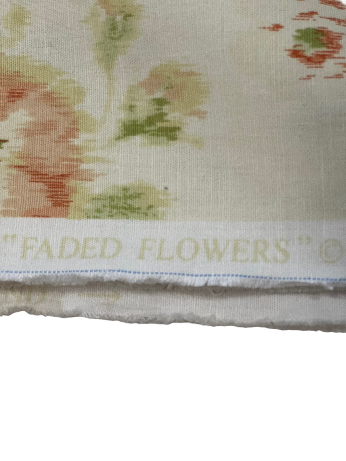 Mulberry Company Home Decor Fabric ‘Faded Flowers’ 54” Wide 4.5 Yards