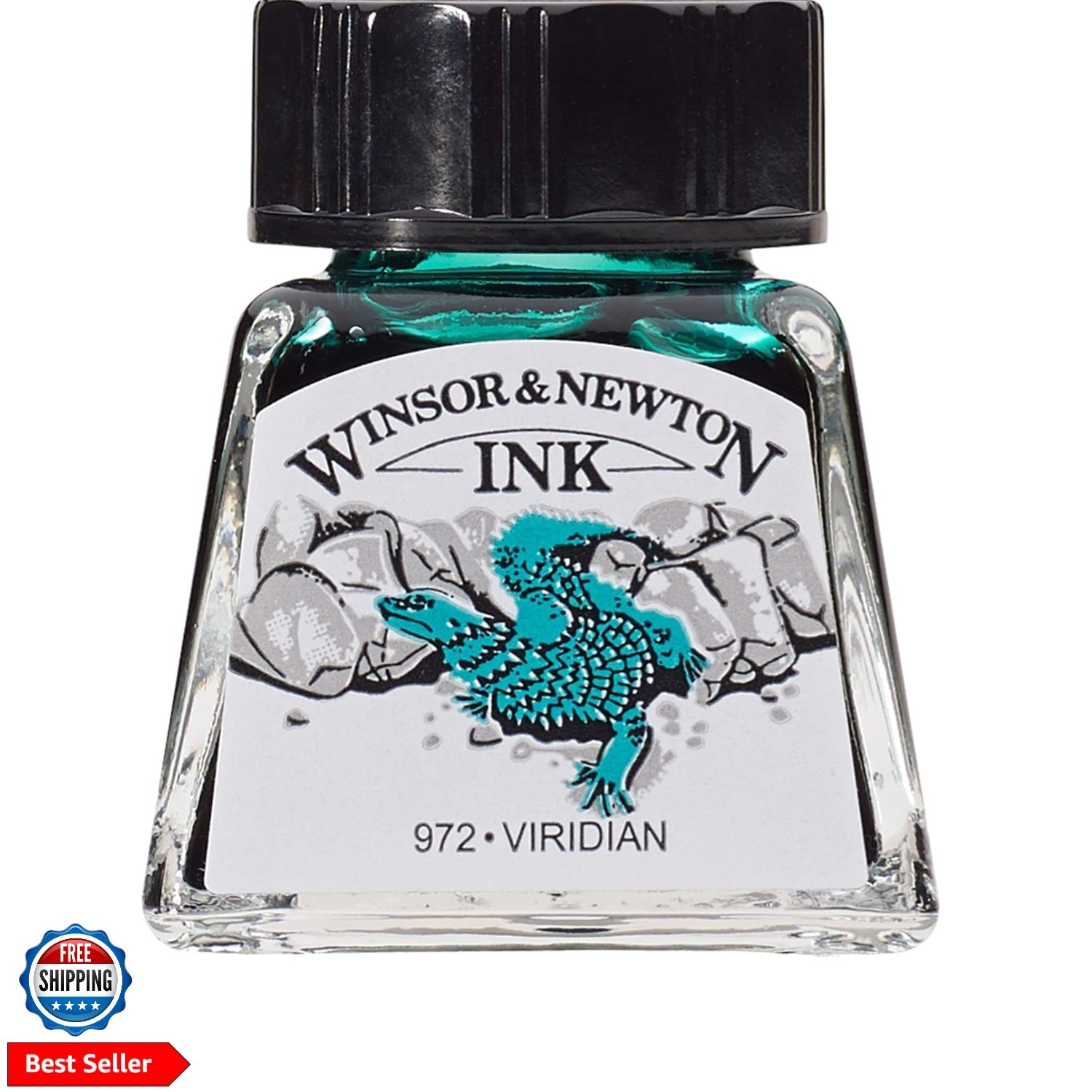 Viridian Drawing Ink, 14ml Bottle, Acrylic, Multicolor