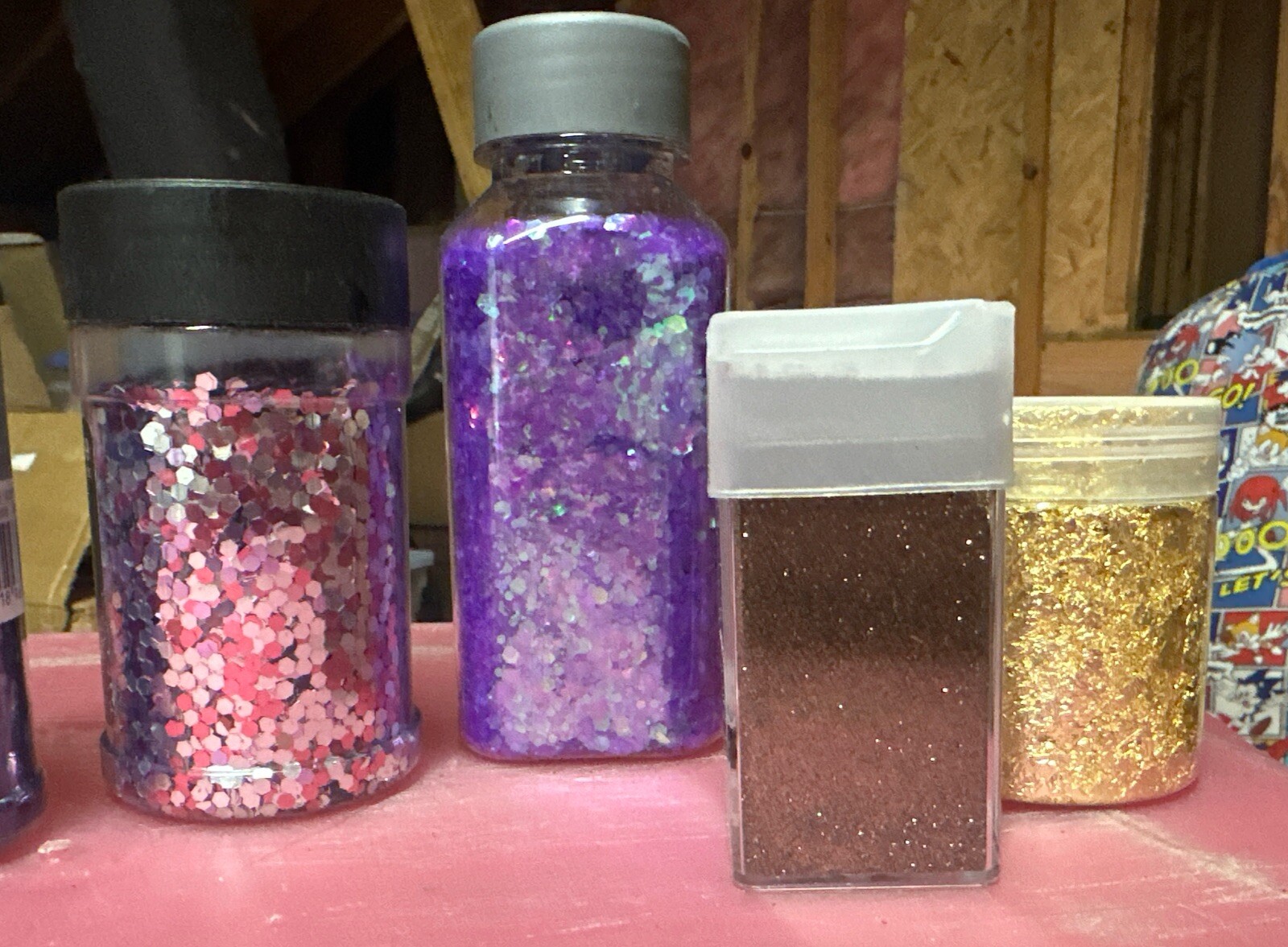Huge Lot Of Quality StarCraft Glitter For Crafts Projects comes with container