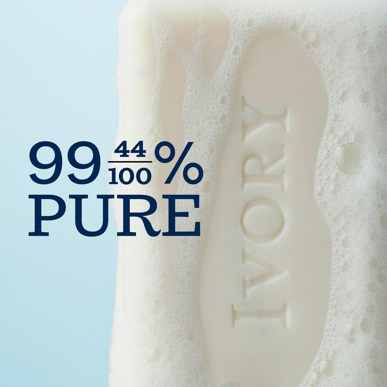 Ivory Gentle Bar Soap Original Scent, 99.44% Pure Plant-Based Cleanser(10-Count)