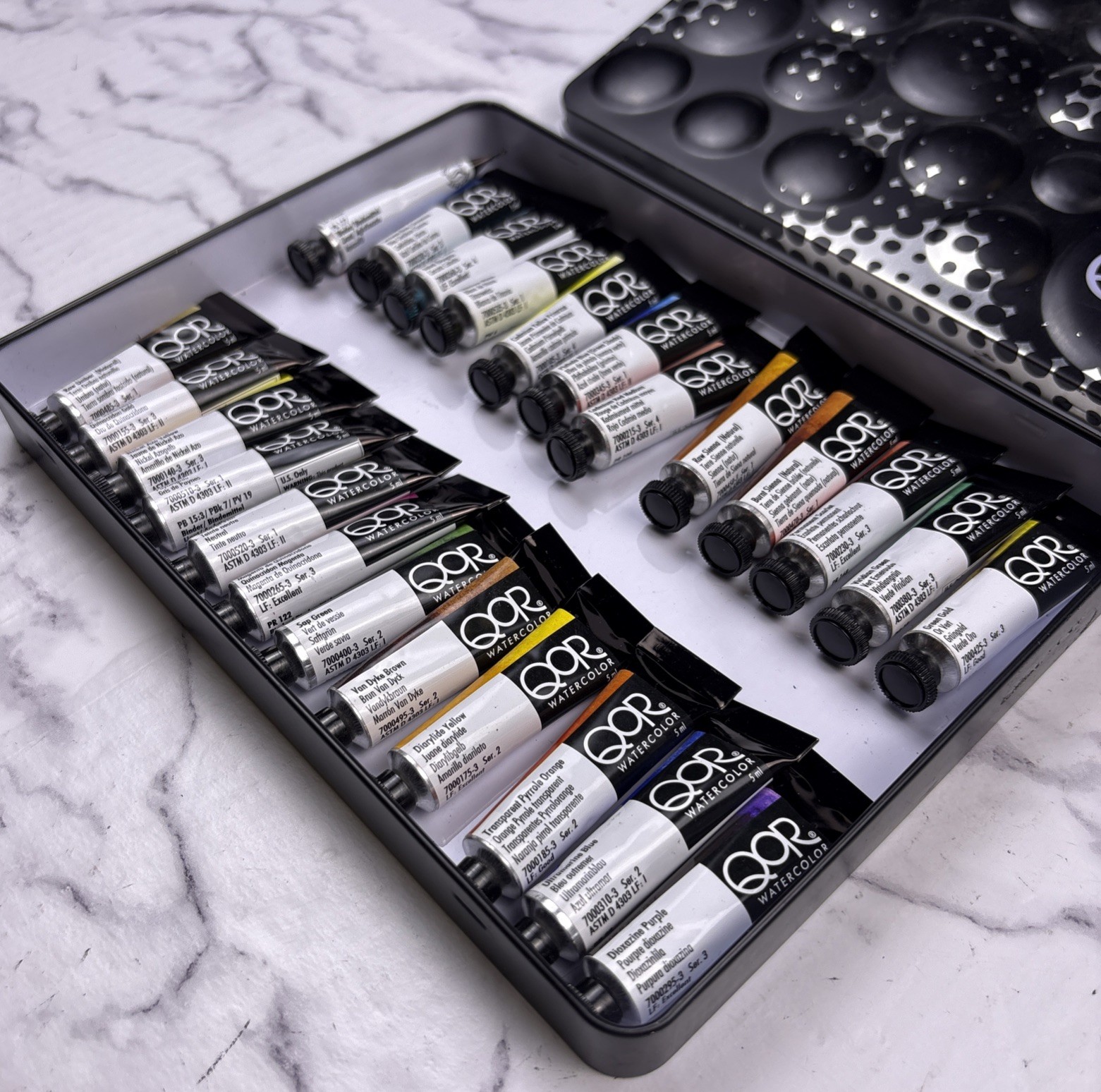 24 Color Set by GOLDEN 24 x 5 ml tubes Professional Watercolor Paint Set READ