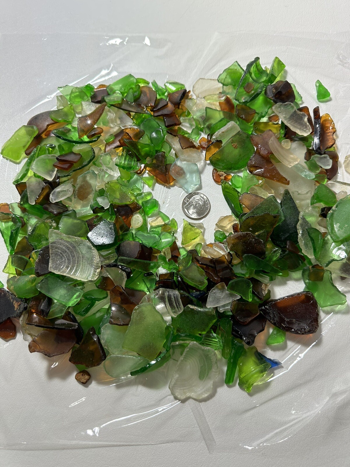 2+ LBs Of Beach Glass From Cali Hand Picked Lake Beach Art Tumbled Mixed Quality