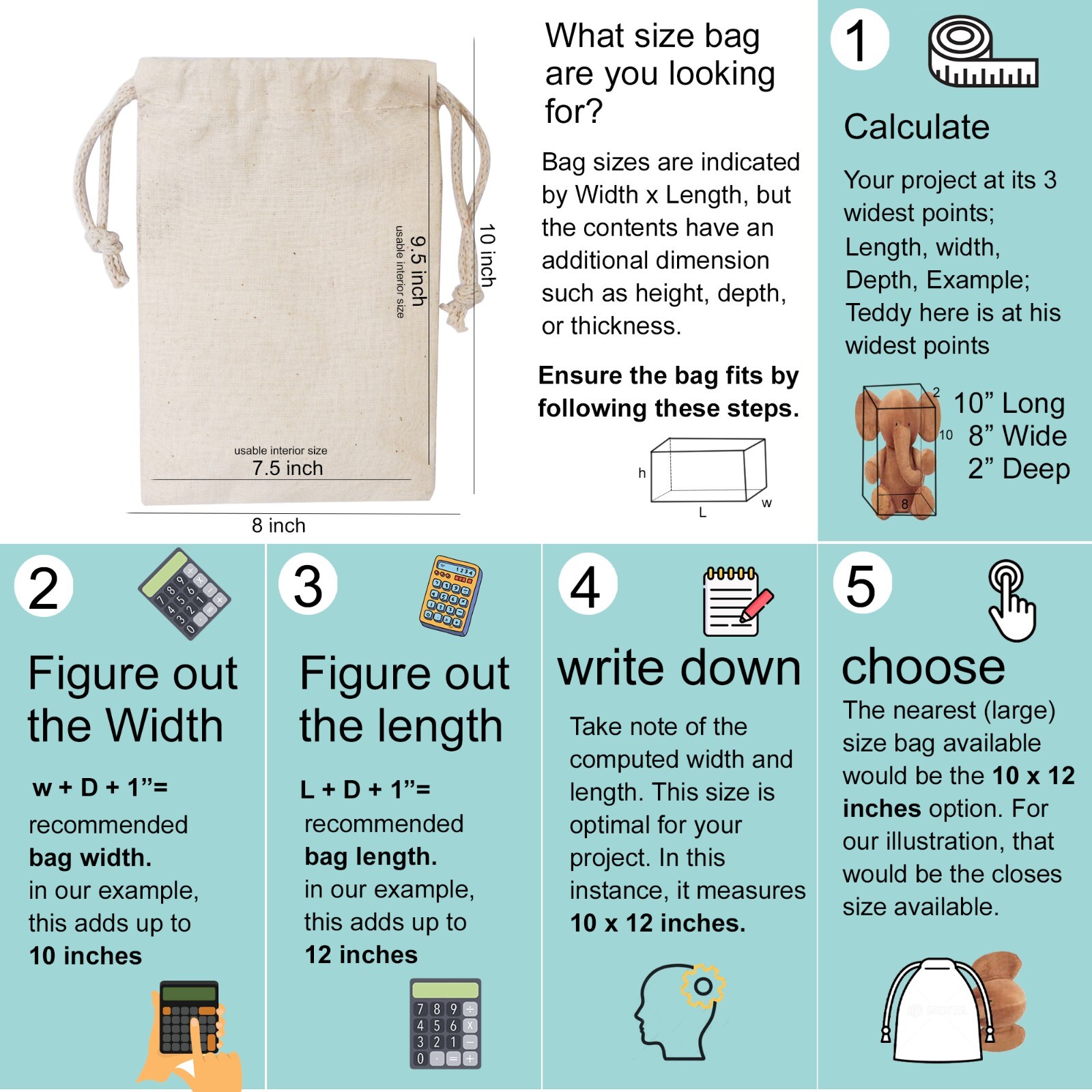 Biglotbags – Premium Canvas Cotton Double Drawstring Reusable Muslin Bags
