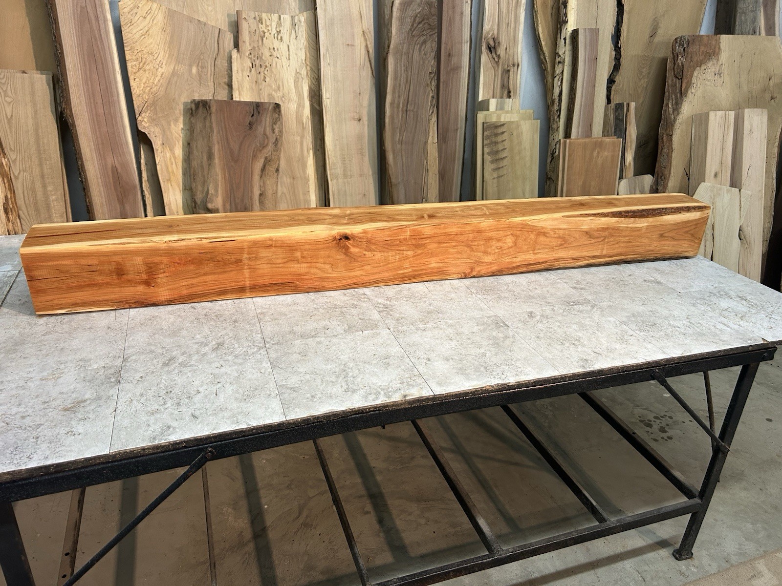Cherry Mantel Beam/Fireplace Mantel Beam/Rustic Modern Wood/Solid Hardwood Beam