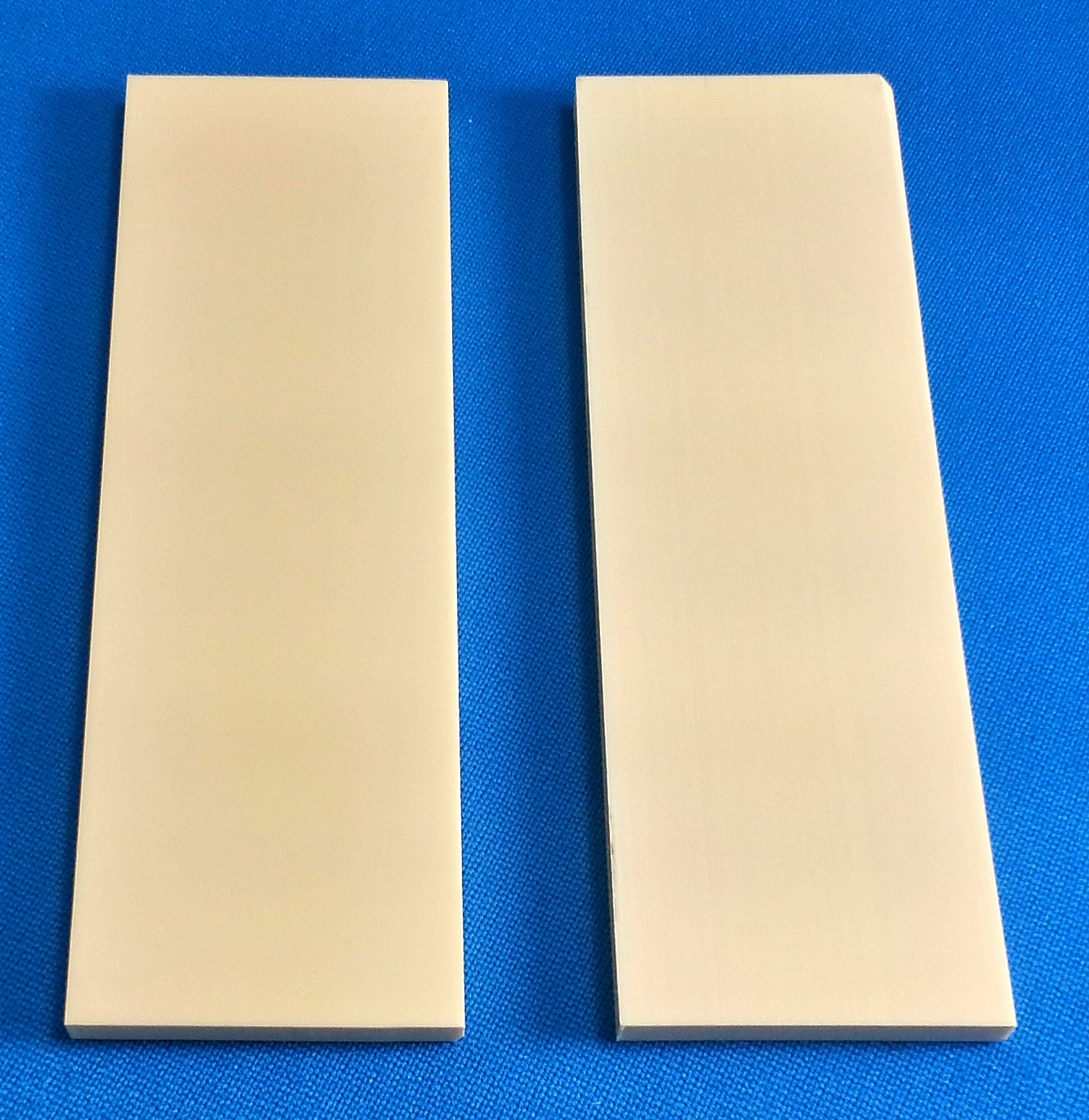 2 Ivory Juma .500″ Knife Handle Material Blank Scales 6″ x 2″ x 1/2″