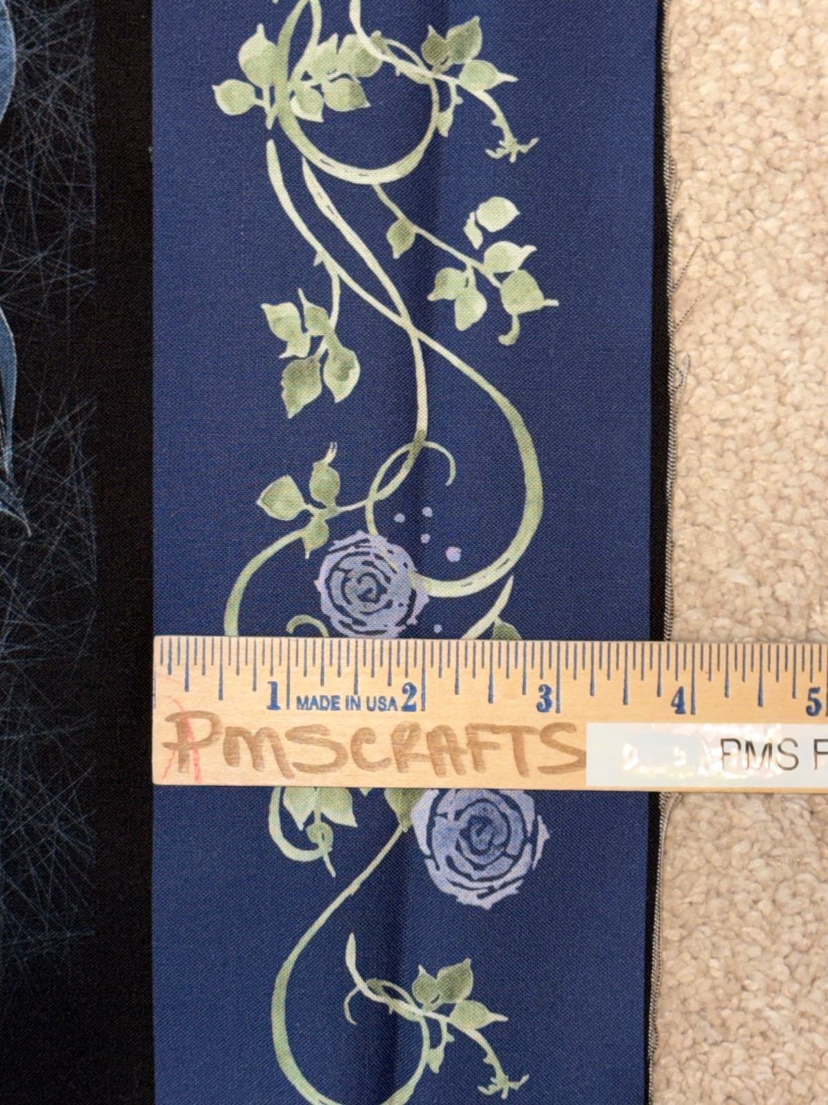 MODA Gothic Halloween COVEN 100% cotton fabric panel 24×44 – 8 blocks & border