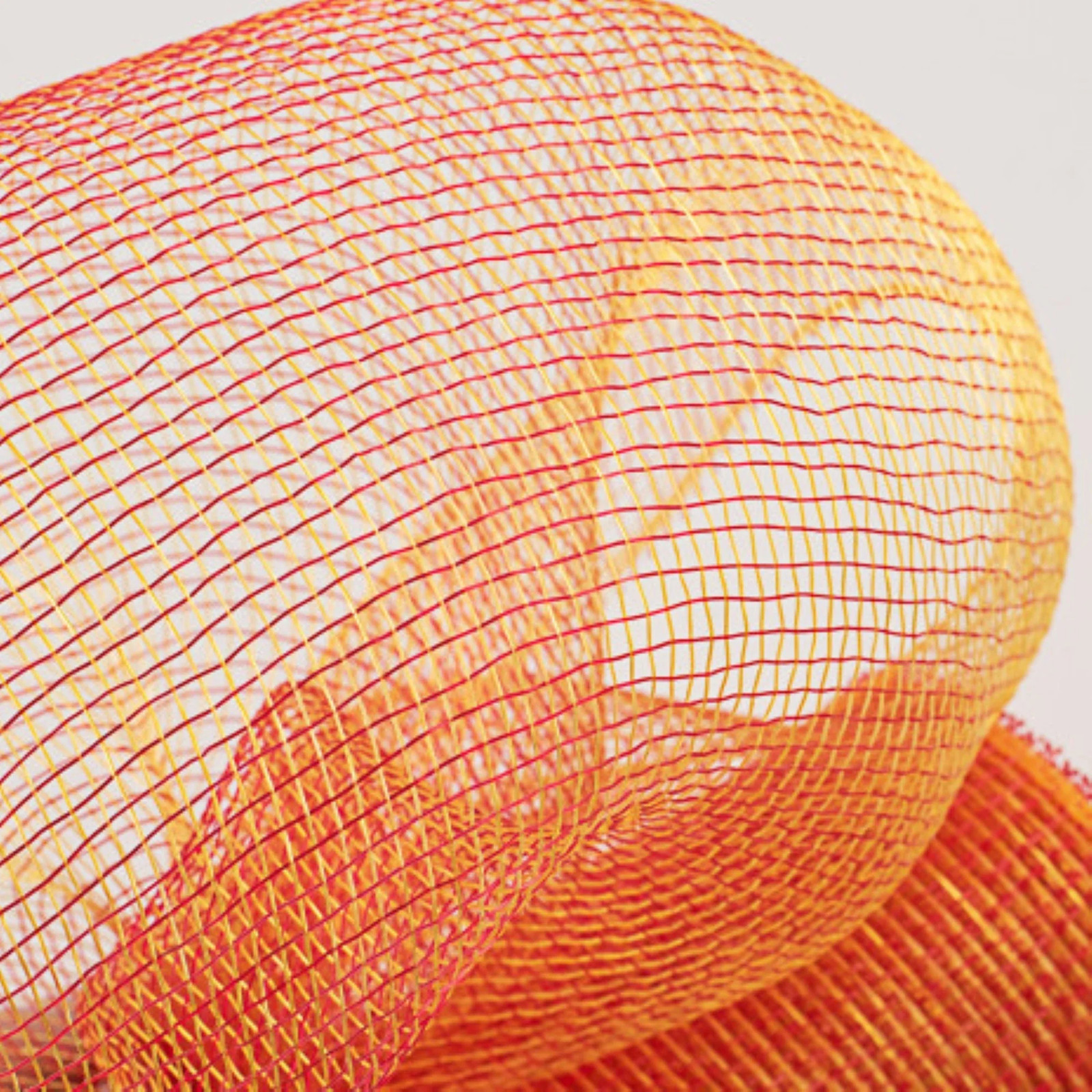 10″ 2-Tone Red/Gold Poly Deco Mesh
