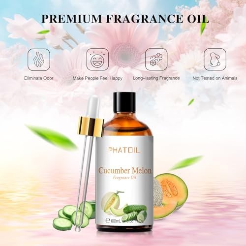Cucumber Melon Fragrance Oil 100ml Aromatherapy Diffuser Home Candle Soap Making