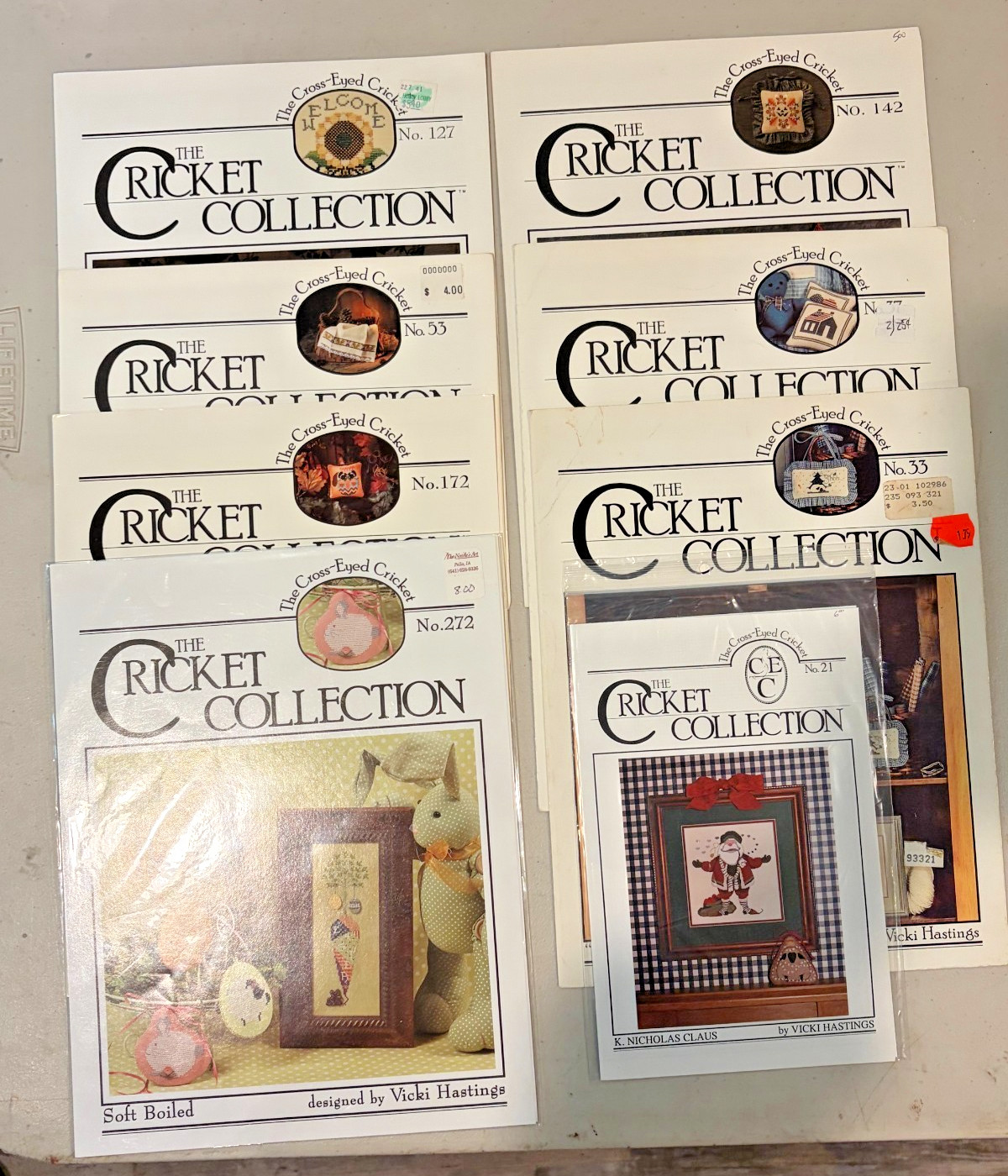 Lot of 8 THE CRICKET COLLECTION # 21, 33, 37, 53, 127, 142, 172, 272