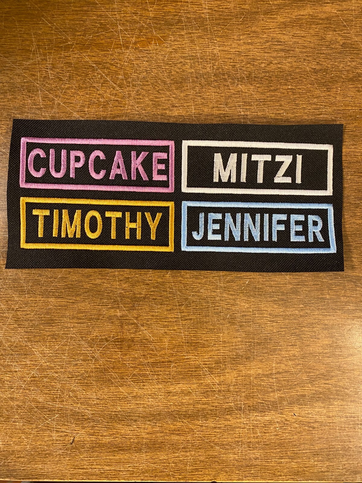 Name Tag Patch – 3×1 or 4×1 Inch – ANY color -Iron on, Sew on, or Hook